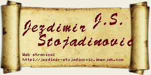 Jezdimir Stojadinović vizit kartica